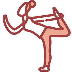 Yoga one color icon