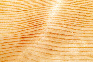 Fototapeta premium yellow-orange pine wood board during construction works,