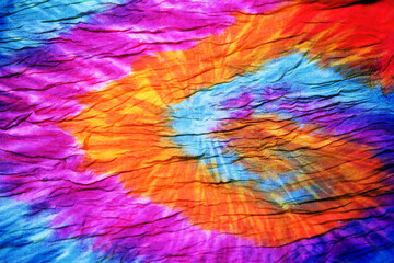 Fabric cotton tie dye pattern abstract background