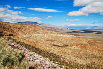 View on the Death Valley National Park in east California