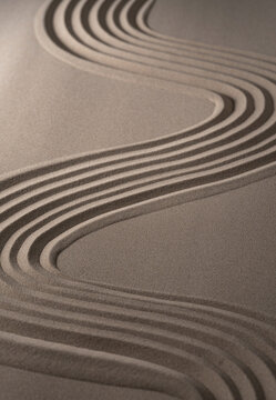 The line of sand dunes