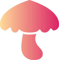Mushroom gradient icon