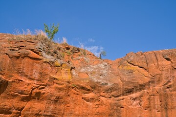 Red Rock Canyon State Park (SP) in the State of Oklahoma, USA
