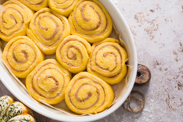 pumpkin cinnamon, step by step serving holiday dessert, beautifully pastries,