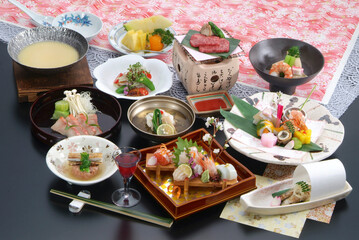 日本食　会席　和食　盛付け