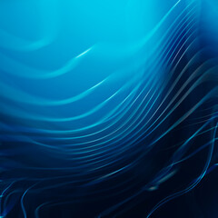 Abstract blue background, beautiful lines and blur