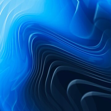 Abstract blue background, beautiful lines and blur