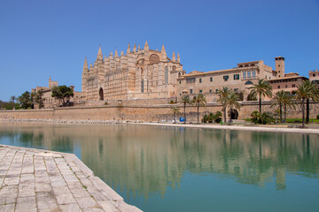 The Cathedral of Palma de Mallorca, is the main religious building on the island of Mallorca, Spain