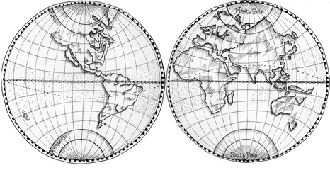 ILUSTRACION MAPA MUNDO 