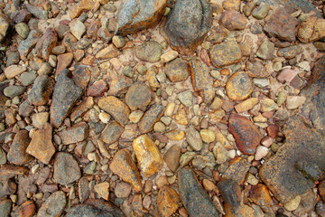 Pebble stones at the sea