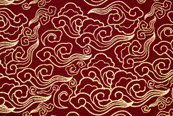 Fototapeta na wymiar Colorful auspicious fabric pattern for backgrounds and decorations.