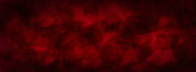 Black and red background with watercolor paint. Abstract background