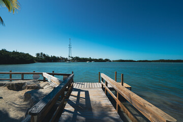 Dock on the water Islamorada, Florida Keys