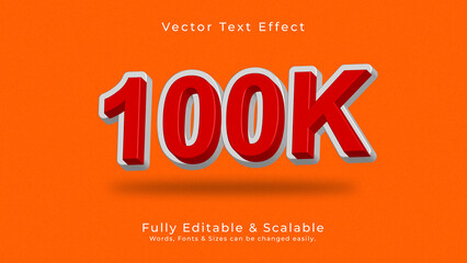 100K 3D Vector Text Effect Fully Editable High Quality