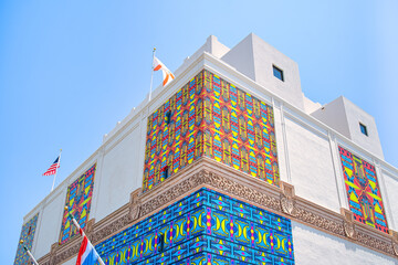 Miami art-deco building, Florida, USA