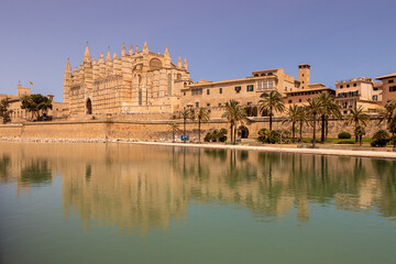 Obraz premium The Cathedral of Palma de Mallorca, Balearic Islands, Spain