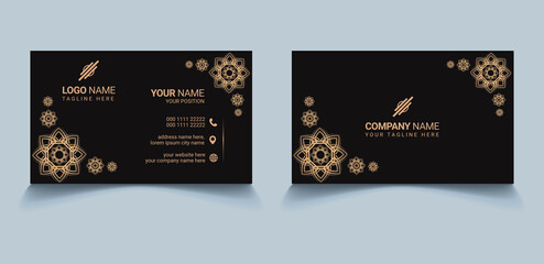 Fototapeta na wymiar luxury business card design template