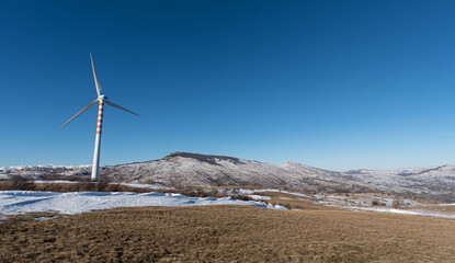Molise, Italy.  Spectacular winter panorama.