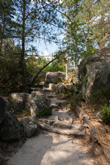 Rochers, Gorges de Franchard, Forêt de Fontainebleau, Seine et Marne, 78
