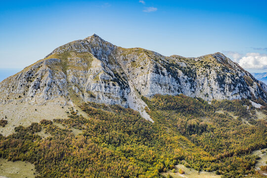 Summer mountain landscape at national park Lovcen, Montenegro. Sunny summer day