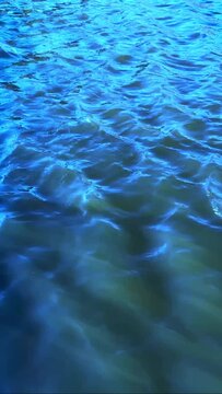 vertical shadow sunny blue river waves windy water breeze wave azure aqua video