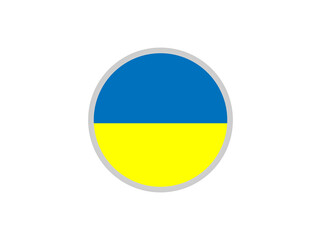 Ukrainian flag in a circle rum.