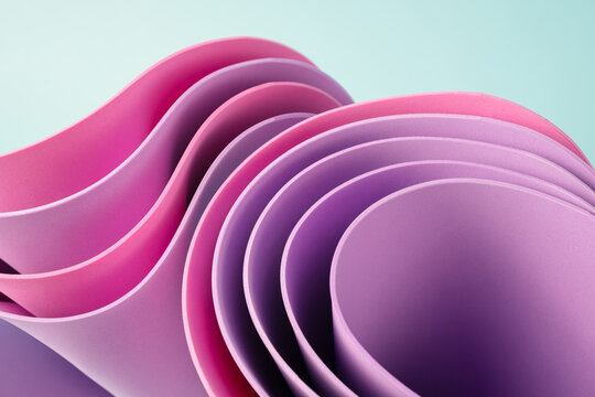 Abstract flowing elements with neon led illumination, Cyber, futuristic background.	