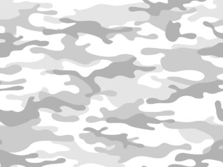 
Seamless camouflage pattern grey. Army background. Military texture. Print. Vector illustration