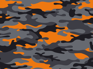 Seamless camouflage pattern digital. Army background. Military texture modern. Print. Vector illustration