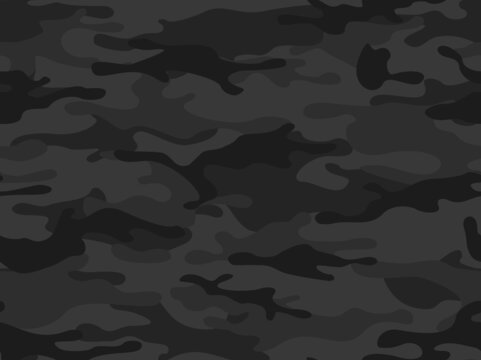 
Seamless camouflage pattern grey. Army background. Military texture. Print. Vector illustration