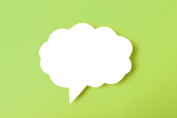 Speech bubble on color background text palce- Image