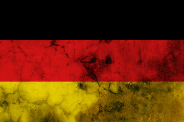 An old grunge flag of Germany state
