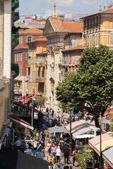 french style building in the old town, south franc, Nice