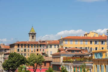 french style building in the old town, south franc, Nice