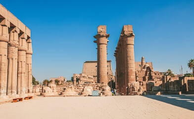 Ruins of the Egyptian Karnak Temple, the largest open-air museum in Luxor