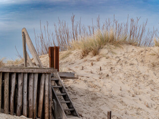 Duinlandschap met trap