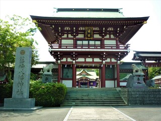 篠崎八幡神社の門