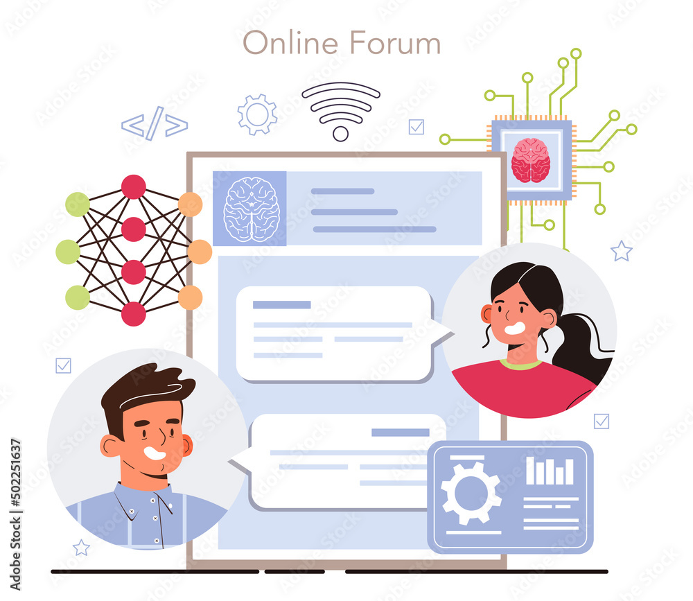 Poster artificial neural network designer online service or platform