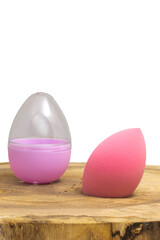 close-up of the sponge