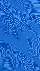 Abstract vertical background with many curve lines in various tints of blue, ratio 16 to 9