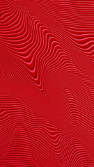 Abstract vertical background with many curve lines in various tints of dark red, ratio 16 to 9