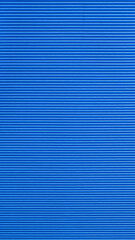 Abstract vertical background with many parallel horizontal lines in various tints of blue, ratio 16 to 9