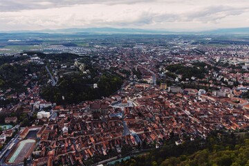 aerial view of the city