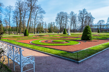 Catherine park in Pushkin (Tsarskoe Selo), Saint Petersburg, Russia