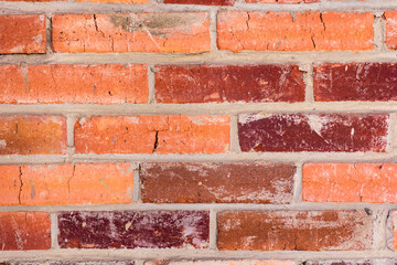 Obraz premium Close Up of Red Brick Wall