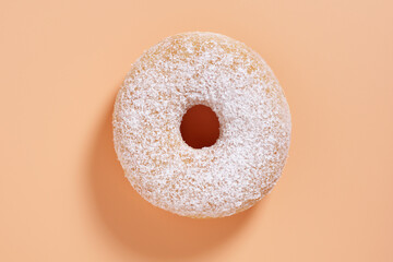 Donut with powdered sugar