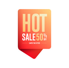 Hot Sale 50% Off Shopping Label