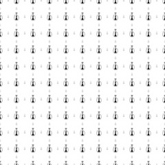 Square seamless background pattern from geometric shapes are different sizes and opacity. The pattern is evenly filled with big black hookah symbols. Vector illustration on white background
