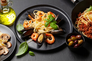 Various Italian pasta