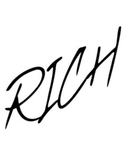 Rich Graffiti Schriftzug 